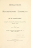 Miscellaneous Revolutionary Doc - Albert Stillman Batchellor frontmatter