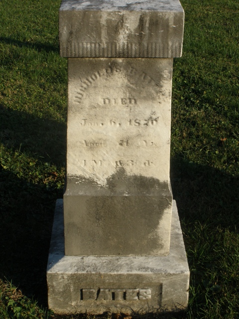 gravestones\BATES Nicholas d1870