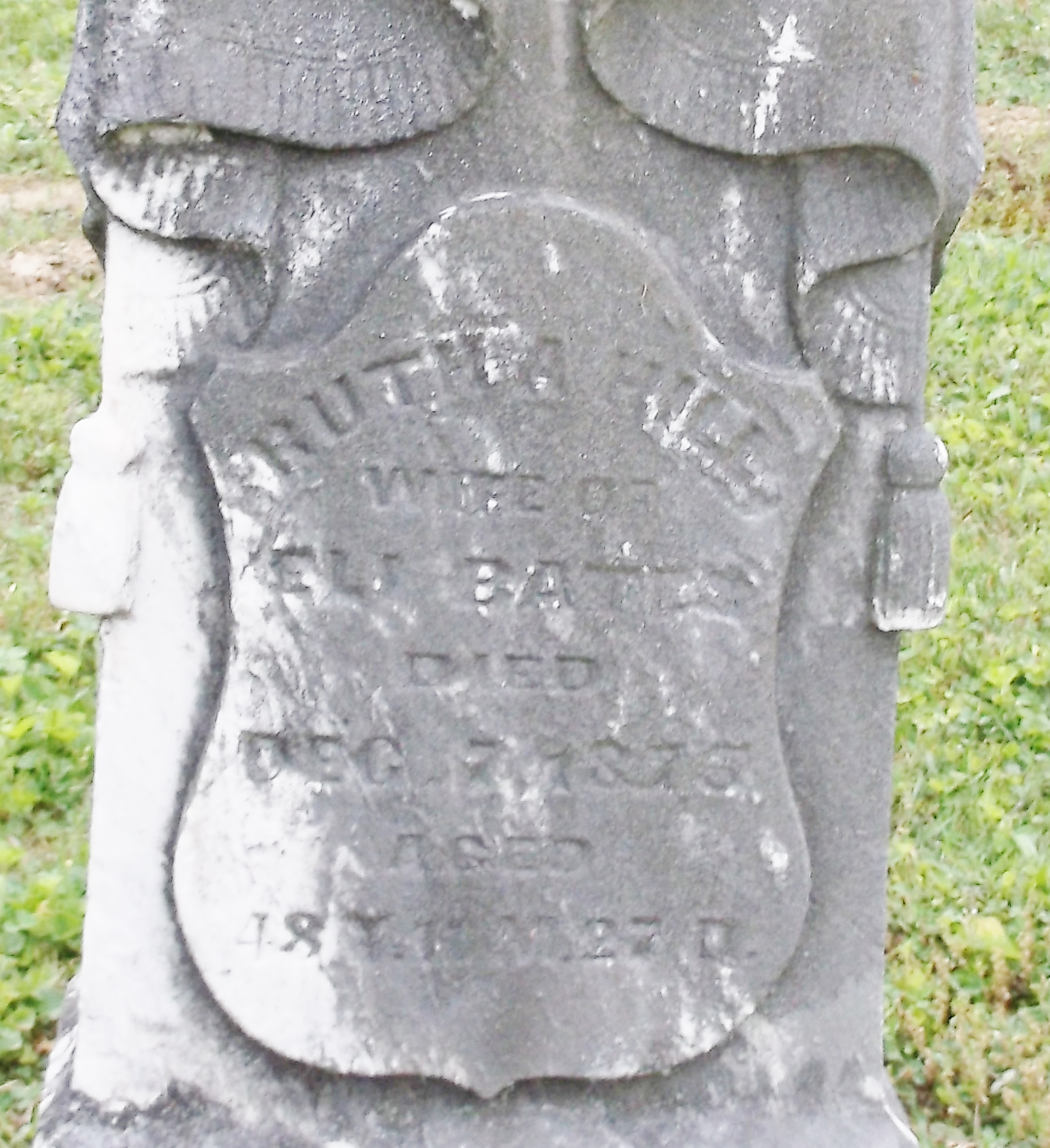 gravestones\BATES Ruth A Hill d1875