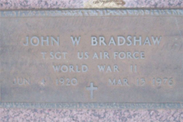 gravestones\BRADSHAW John William