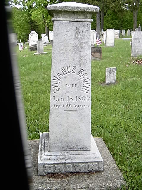 gravestones\BROWN Sylvanus d1866