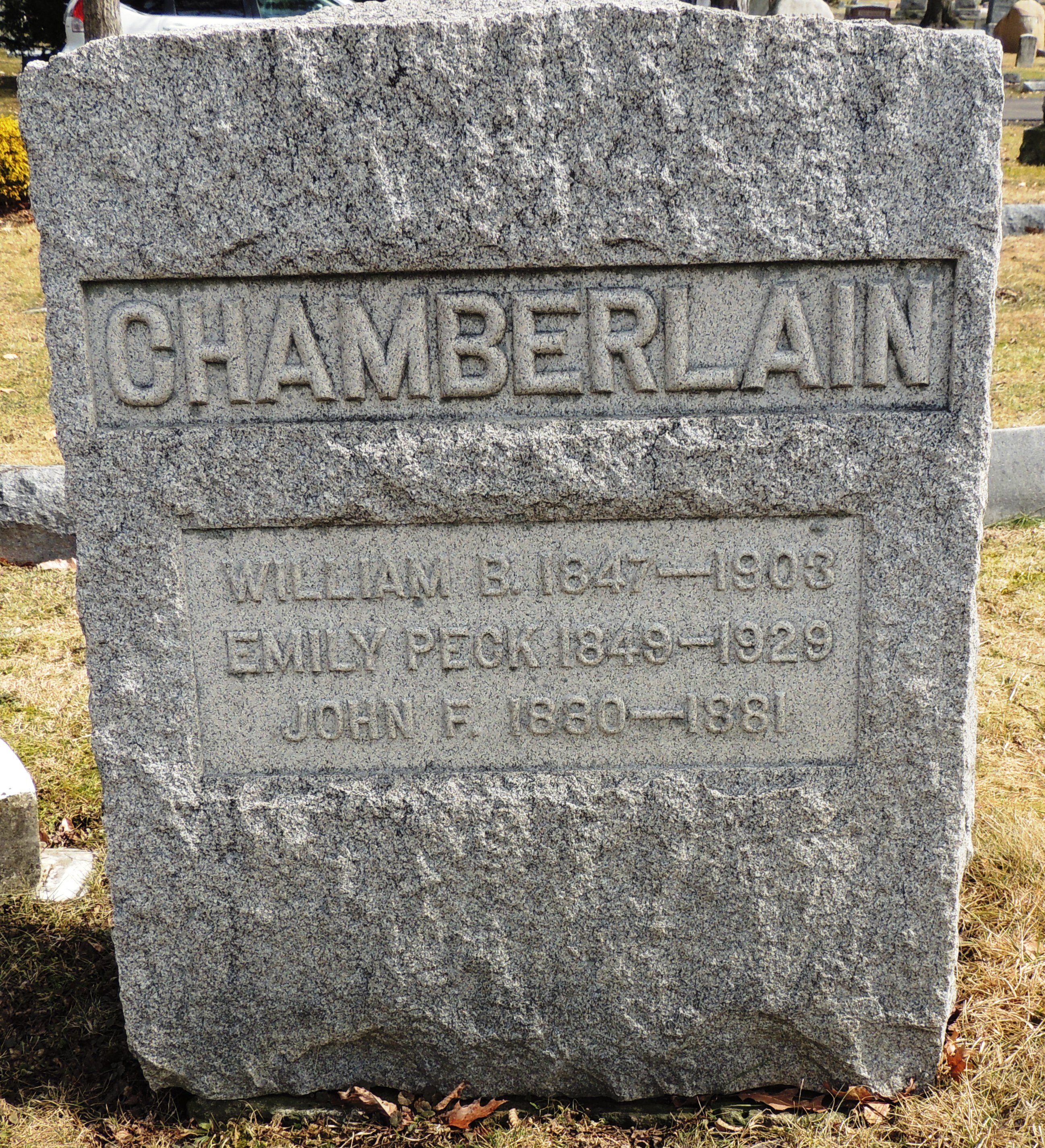 gravestones\CHAMBERLAIN William Benton d1903