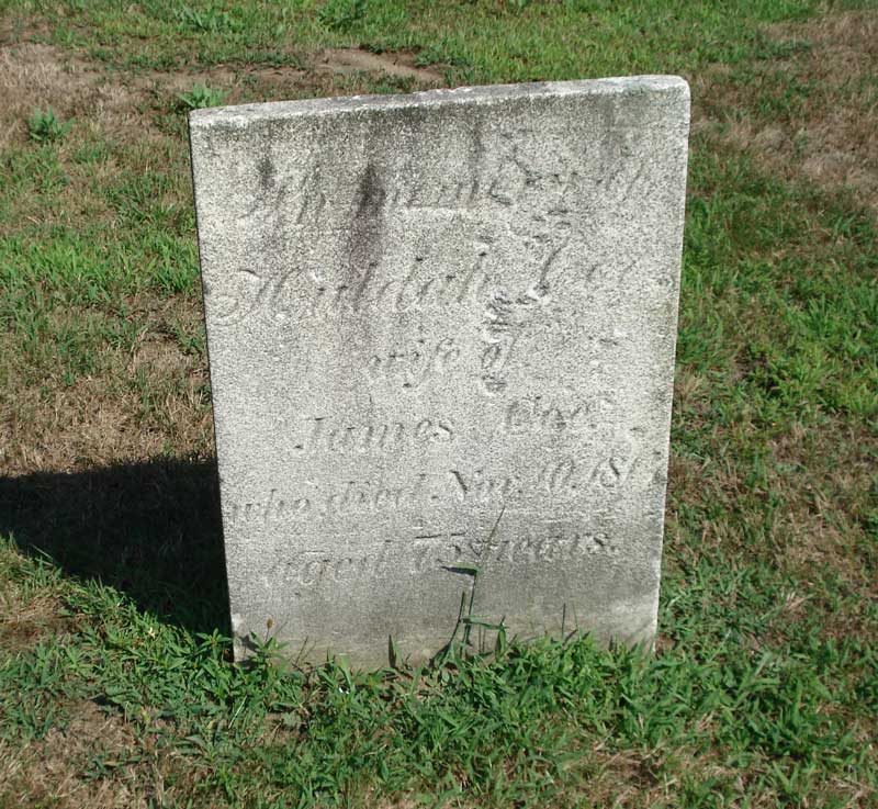 gravestones\COE Huldah Wilcoxson d1813