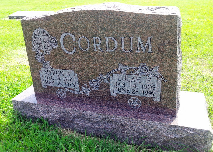 gravestones\CORDUM Myron and Eulah