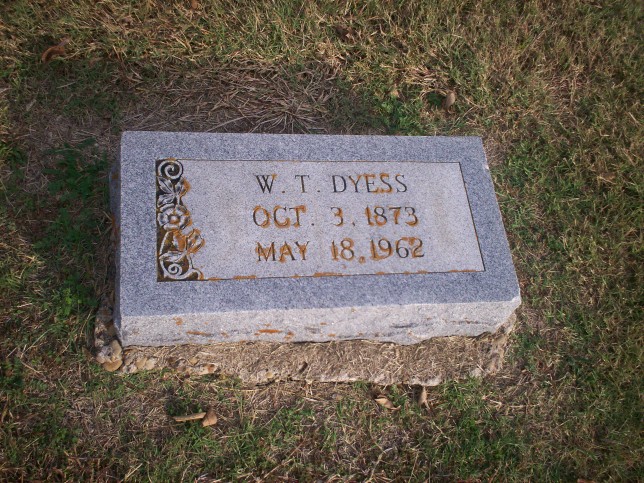 gravestones\DYESS William Thomas d1962