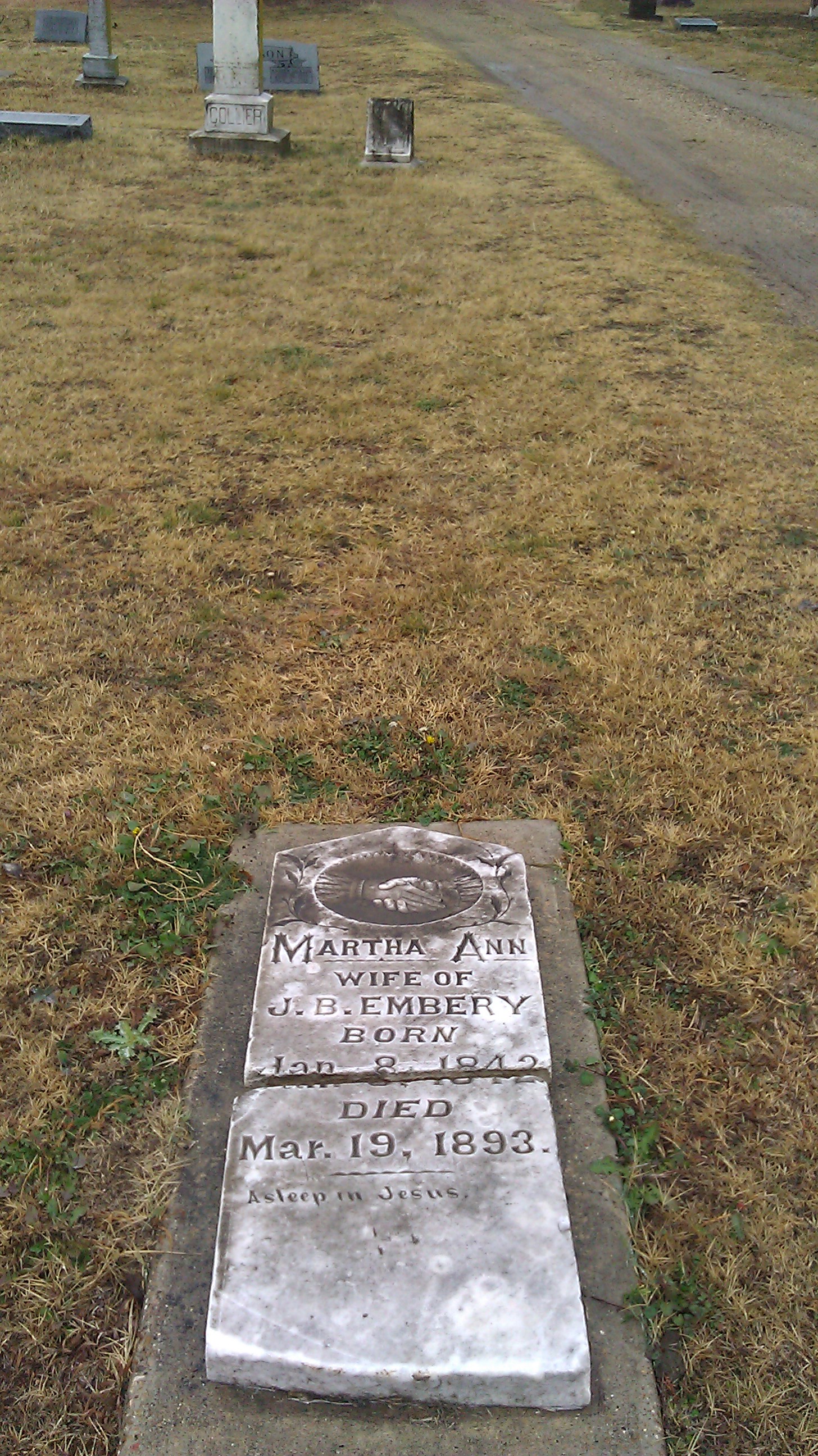 gravestones\EMBREY Martha Ann d1893 (2)