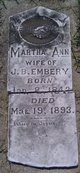 gravestones\EMBREY Martha Ann d1893