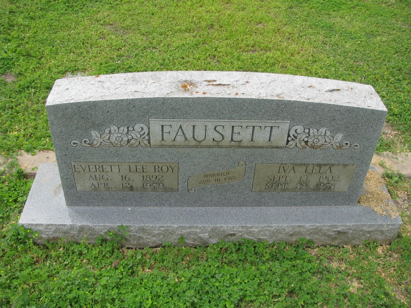 gravestones\FAUSETT Everett and Ivy