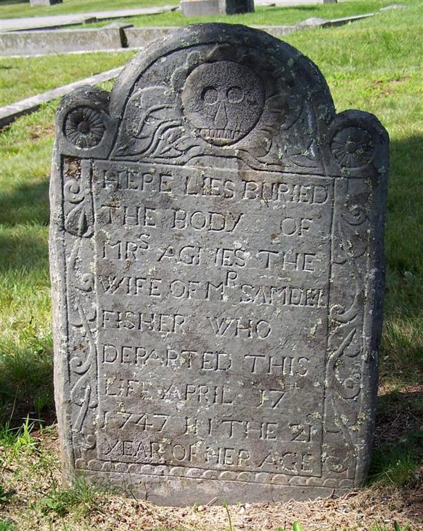 gravestones\FISHER Agnes Taylor d1747