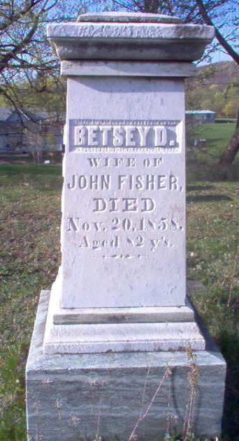 gravestones\FISHER Betsy Dean d1858