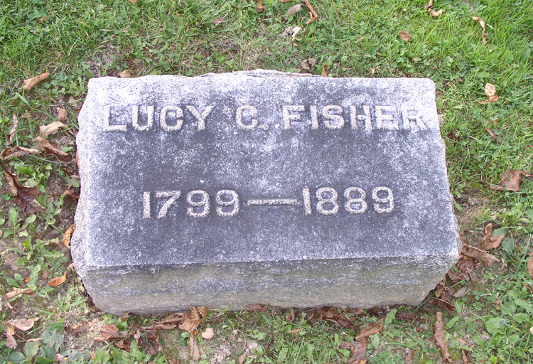 gravestones\FISHER Lucy C d1889