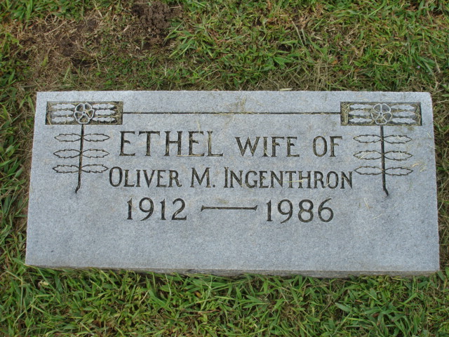 gravestones\INGENTHRON Ethel