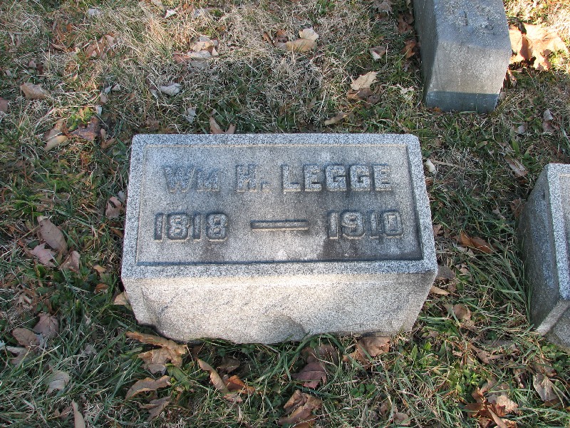 gravestones\LEGGE William Harrison d1910