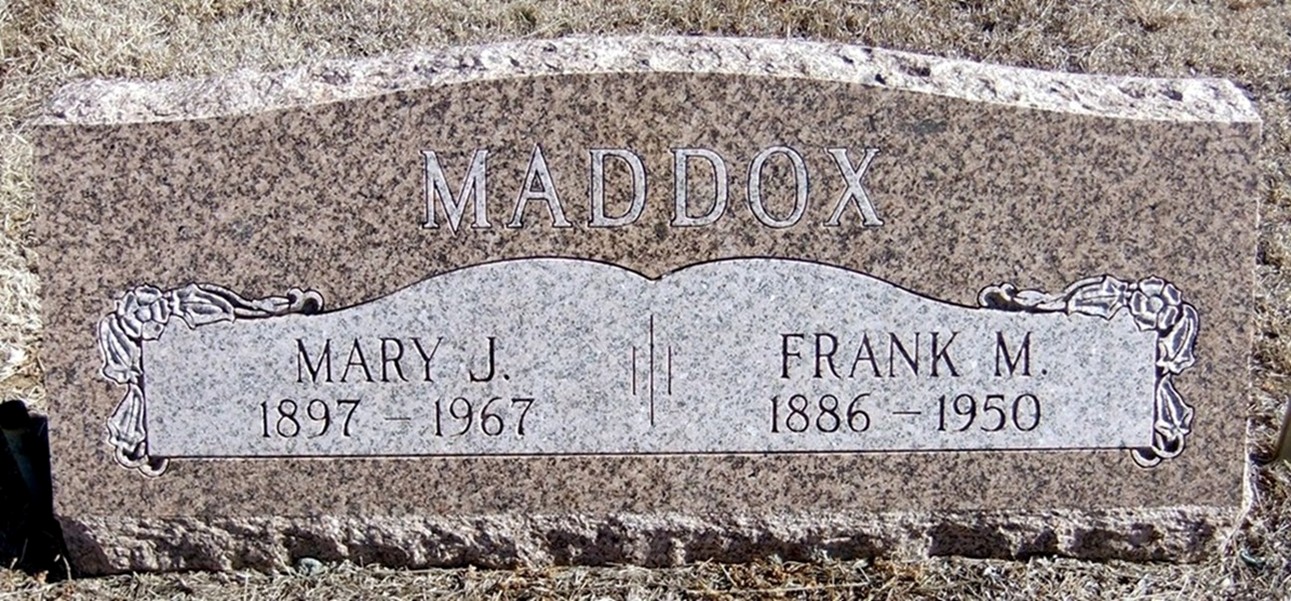 gravestones\MADDOX Frank M d1950