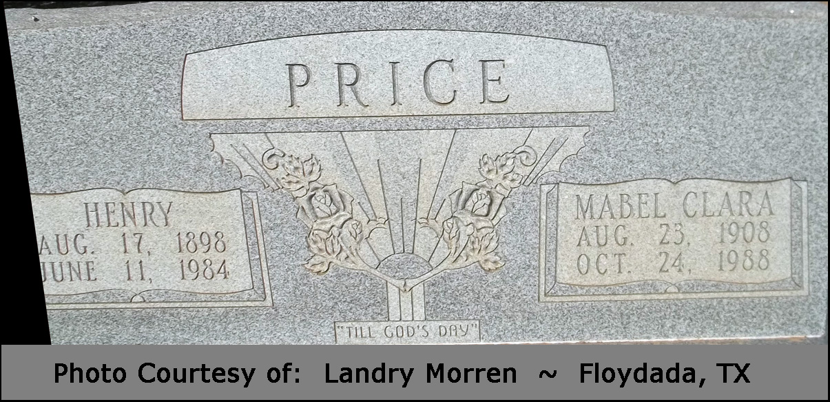 gravestones\PRICE Hank and Mabel