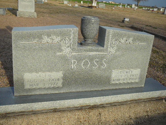 gravestones\ROSS Dewey Sallie