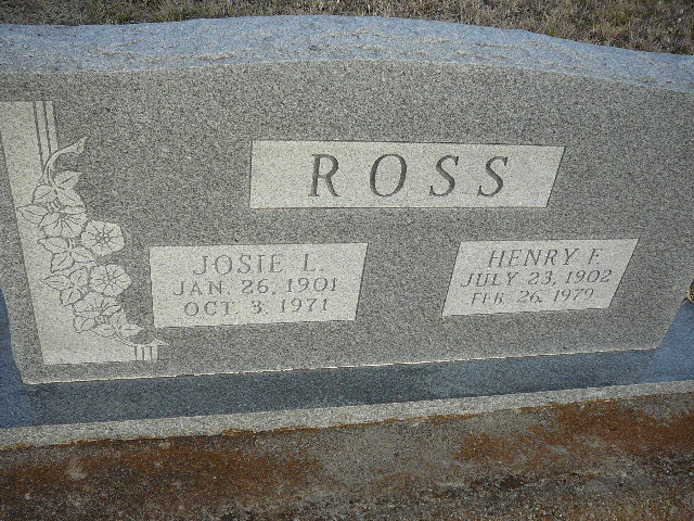 gravestones\ROSS Henry Josie