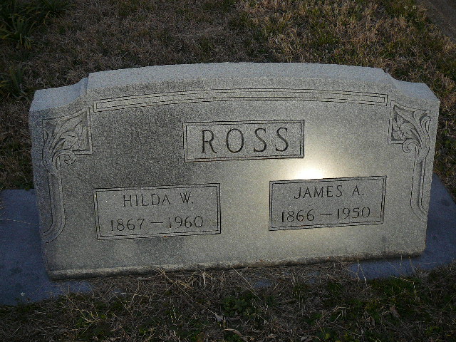gravestones\ROSS Hilda W James A