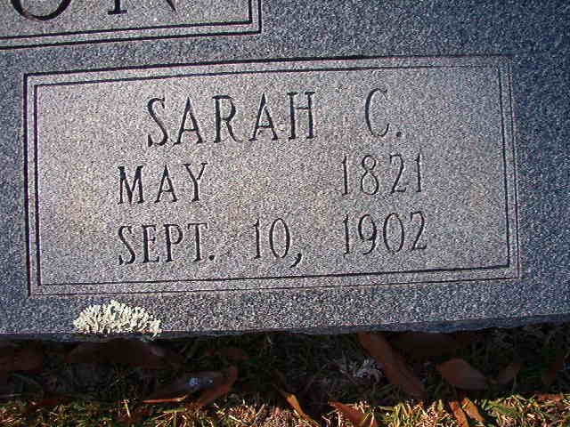 gravestones\SUTTON Sarah C d1902