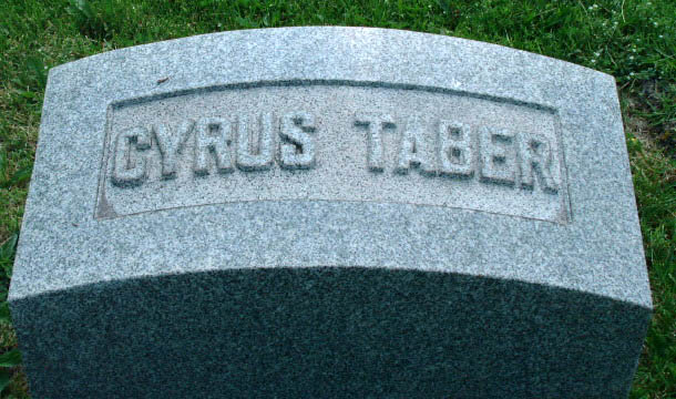 gravestones\TABER Cyrus d1855 4