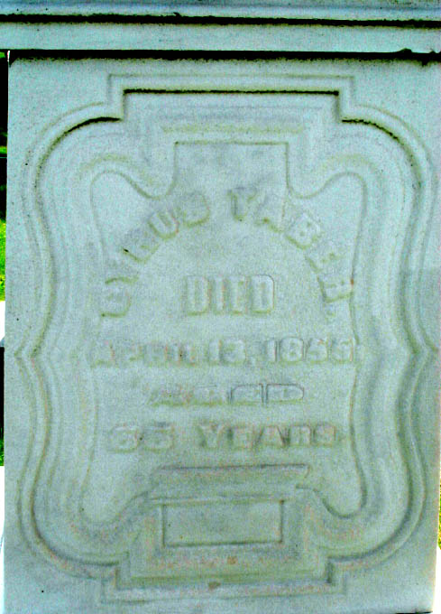 gravestones\TABER Cyrus d1855