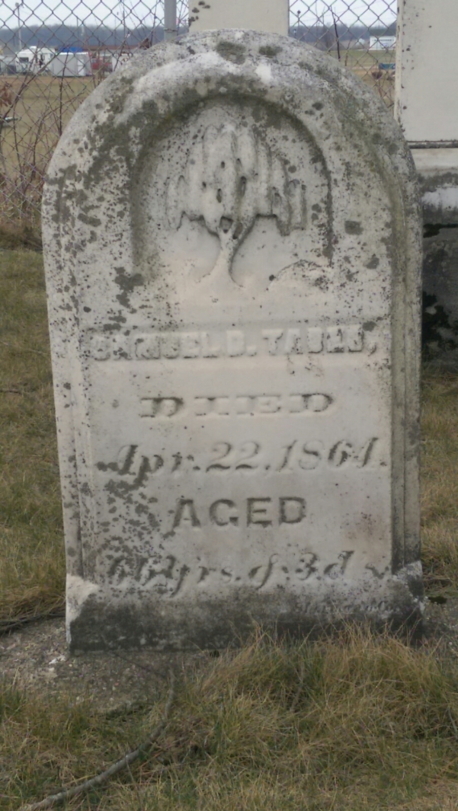 gravestones\TABER Samuel Dennis d1864