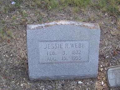 gravestones\WEBB Jessie Robert