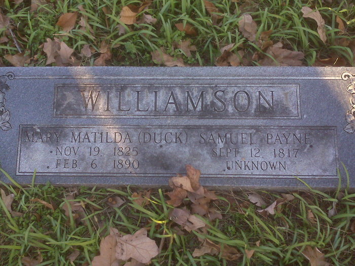 gravestones\WILLIAMSON SP and MM