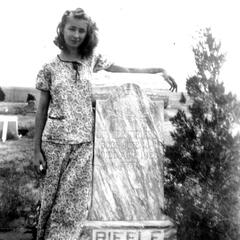 Marie at the Cemetery