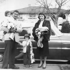 Christmas 1953 at the Chamberlain home