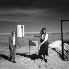 Kathy and Leslie at the family farm